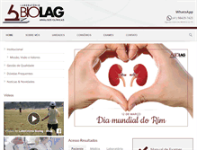 Tablet Screenshot of biolag.com.br